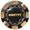 Slot machine symbol: lucky number seven in gold with black background